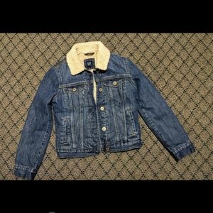 Used Gap Denim Fleece Lined Youth Jacket